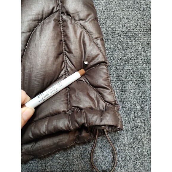 Outoor Research Down Feather Long Quilted Puffer Parka Women Small Brown Jacket - Picture 12 of 13